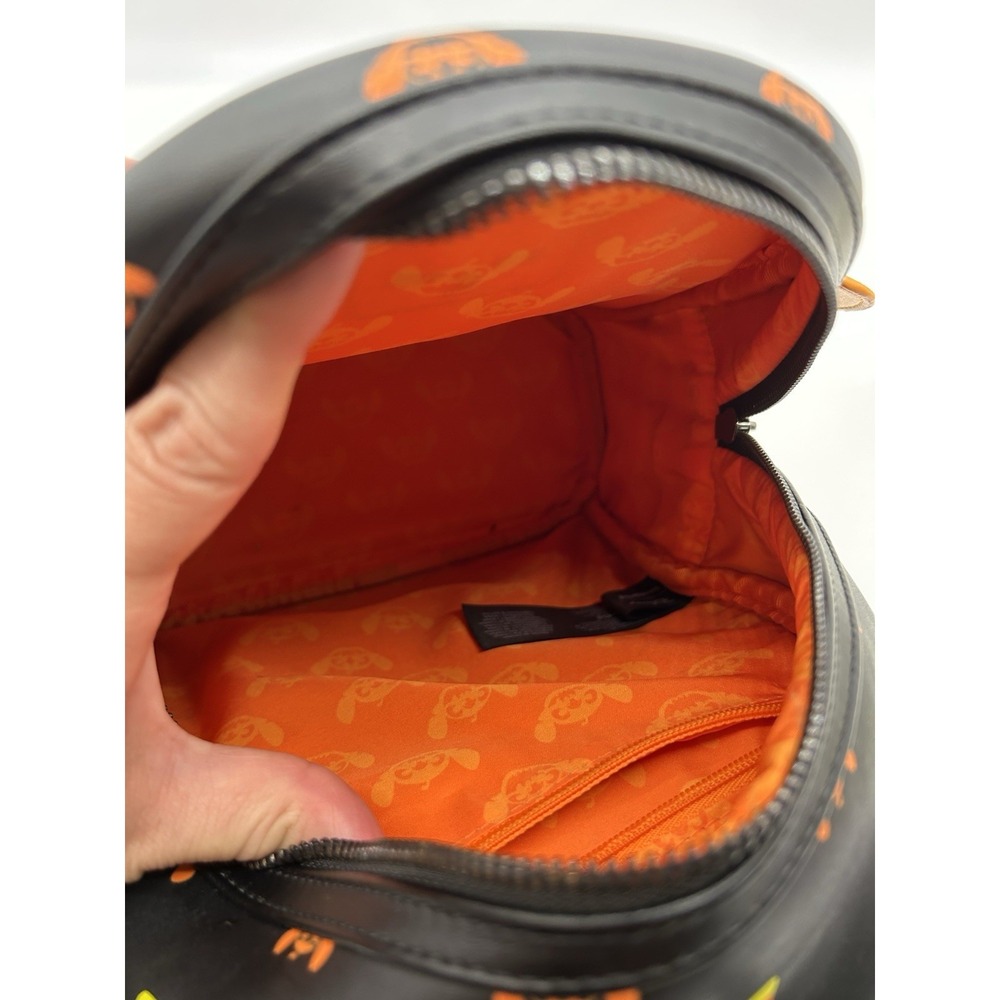 Disney Loungefly Boxlunch Exclusive Stitch Jack-o'-Lantern Pumpkin Mini Backpack - Picture 9 of 13